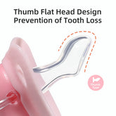 Cartoon Thumb-Shaped Silicone Teething Pacifier for Babies